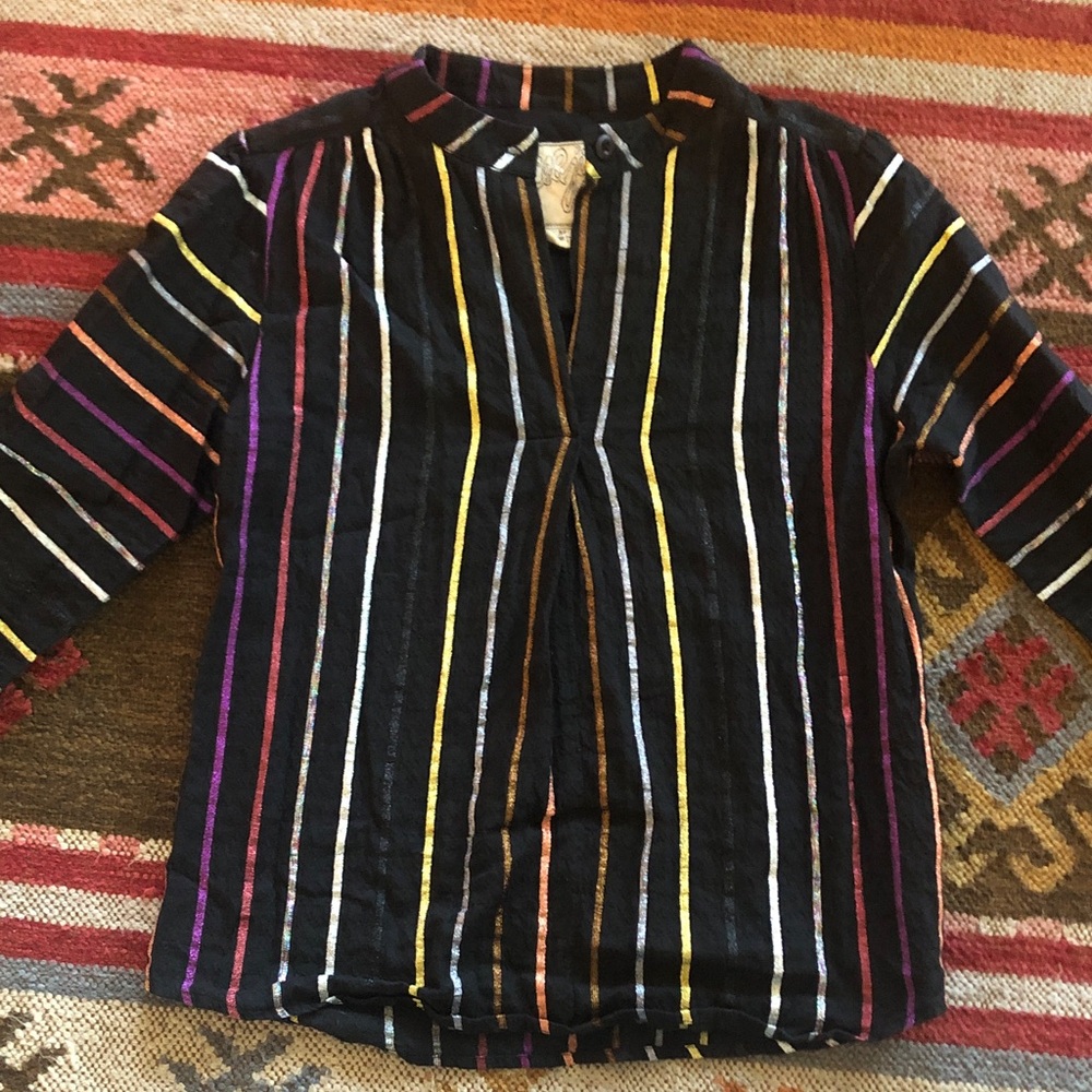 Ace & Jig Black & Metallic Top M